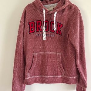 Brock university waffle knit hoodie